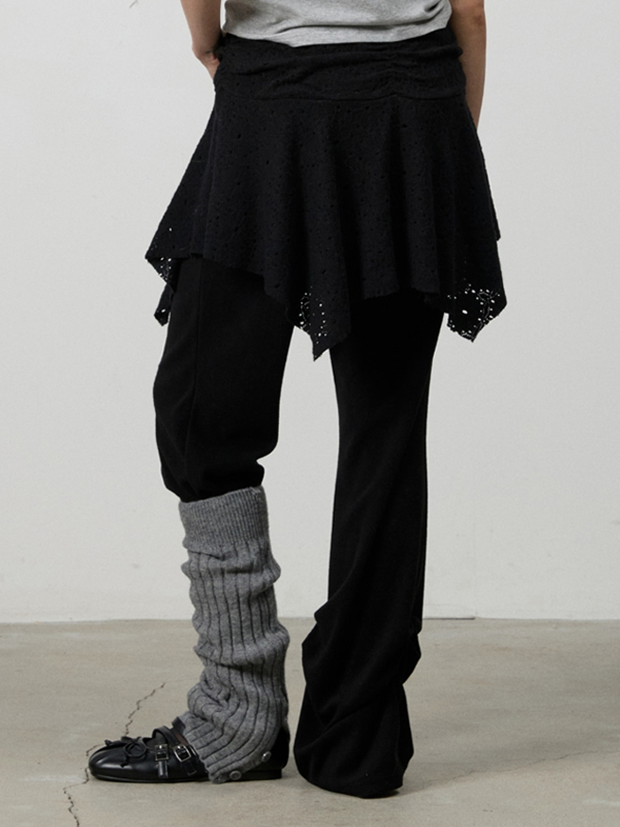 ピンタックブーツカットスカートパンツ（ブラック） | THREE TO EIGHTY | HANA(ハナ) #13