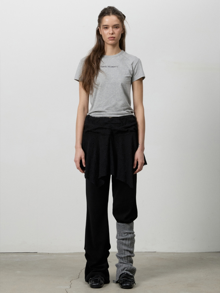 ピンタックブーツカットスカートパンツ（ブラック） | THREE TO EIGHTY | HANA(ハナ) #7