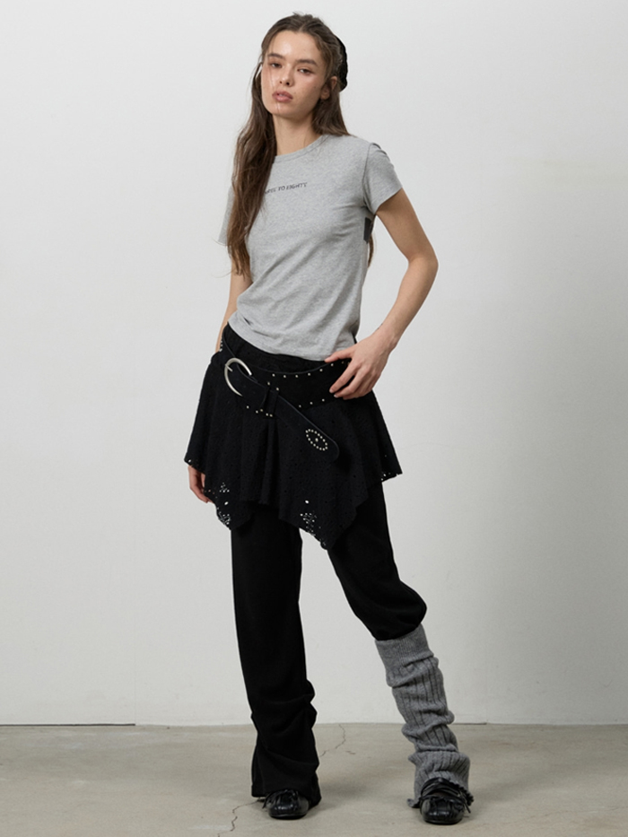 ピンタックブーツカットスカートパンツ（ブラック） | THREE TO EIGHTY | HANA(ハナ) #11