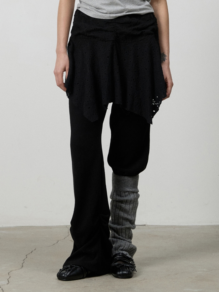 ピンタックブーツカットスカートパンツ（ブラック） | THREE TO EIGHTY | HANA(ハナ) #12