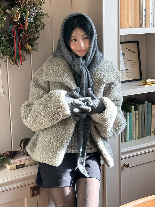 ブークレヒドゥンスナップファージャケット（ミント） | Margarin Fingers | HANA(ハナ) #4