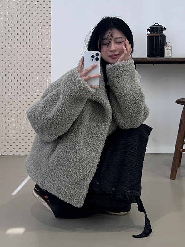 ブークレヒドゥンスナップファージャケット（ミント） | Margarin Fingers | HANA(ハナ) #8