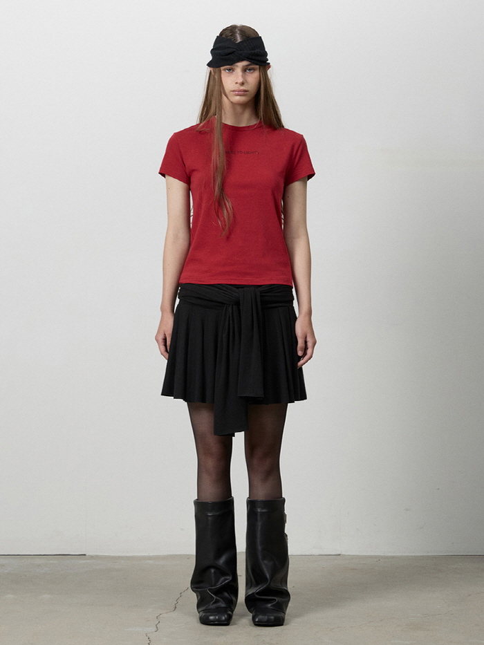 リボンノットミニスカート（ブラック） | THREE TO EIGHTY | HANA(ハナ) #6