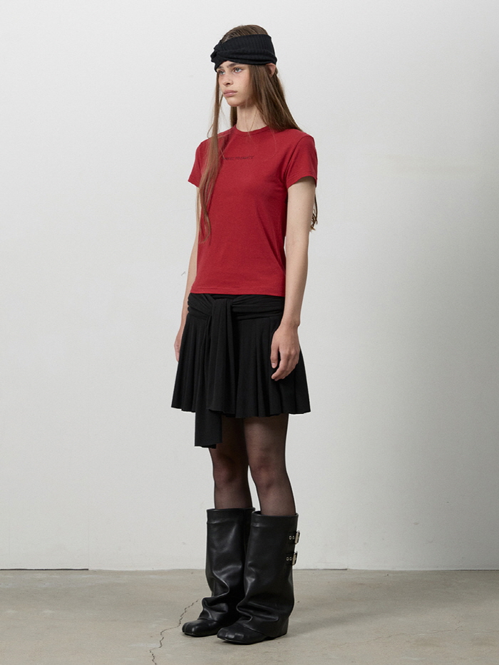 リボンノットミニスカート（ブラック） | THREE TO EIGHTY | HANA(ハナ) #7