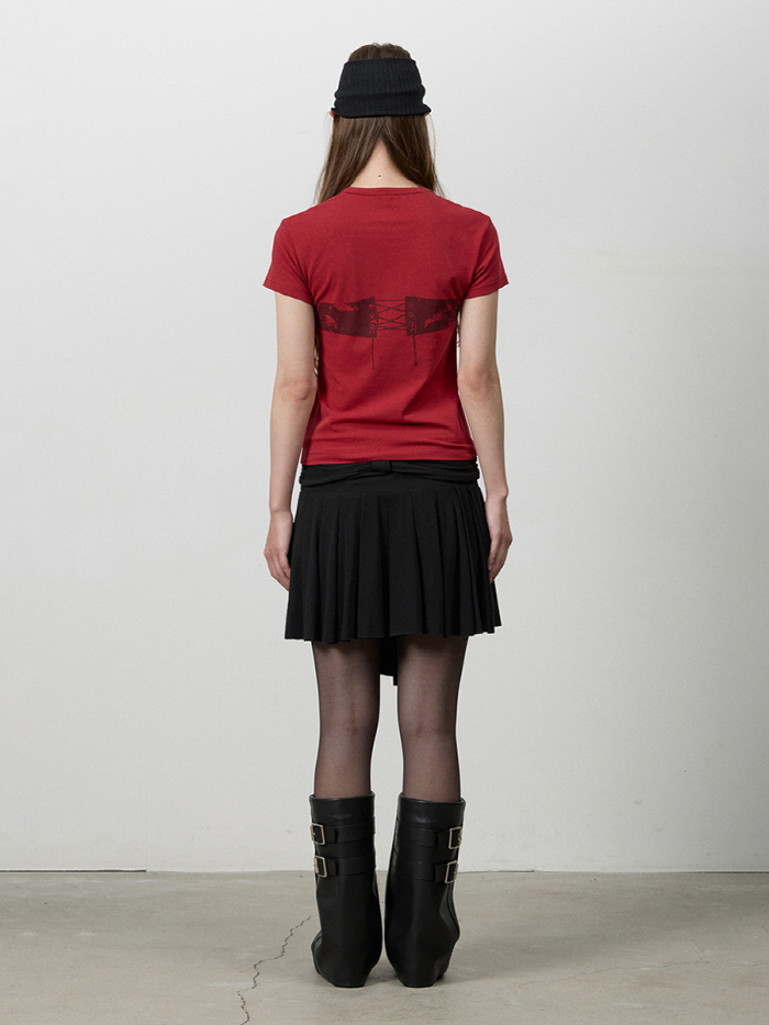 リボンノットミニスカート（ブラック） | THREE TO EIGHTY | HANA(ハナ) #8