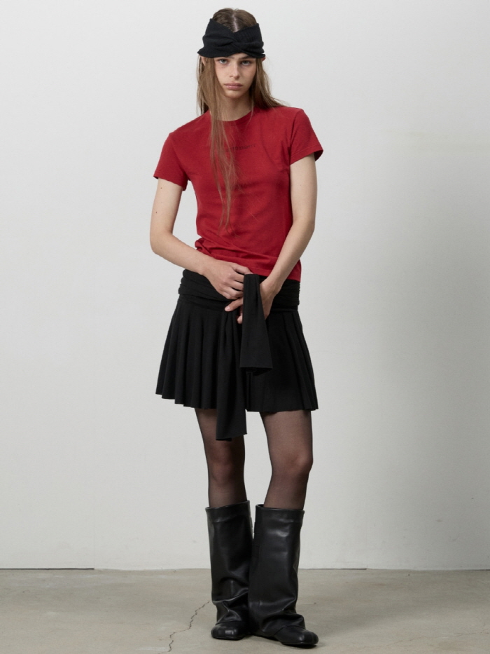 リボンノットミニスカート（ブラック） | THREE TO EIGHTY | HANA(ハナ) #9