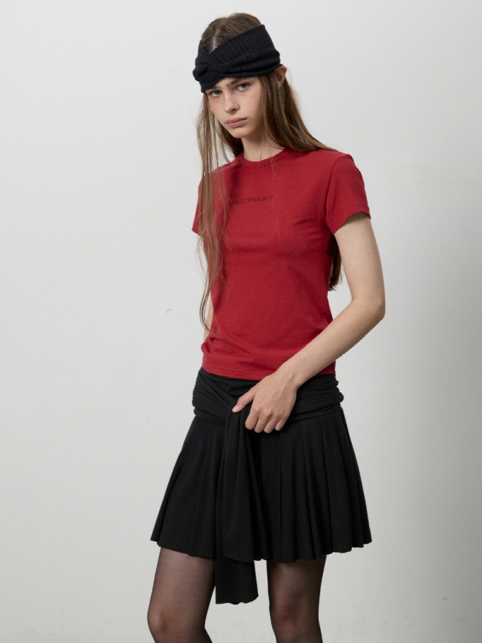 リボンノットミニスカート（ブラック） | THREE TO EIGHTY | HANA(ハナ) #10