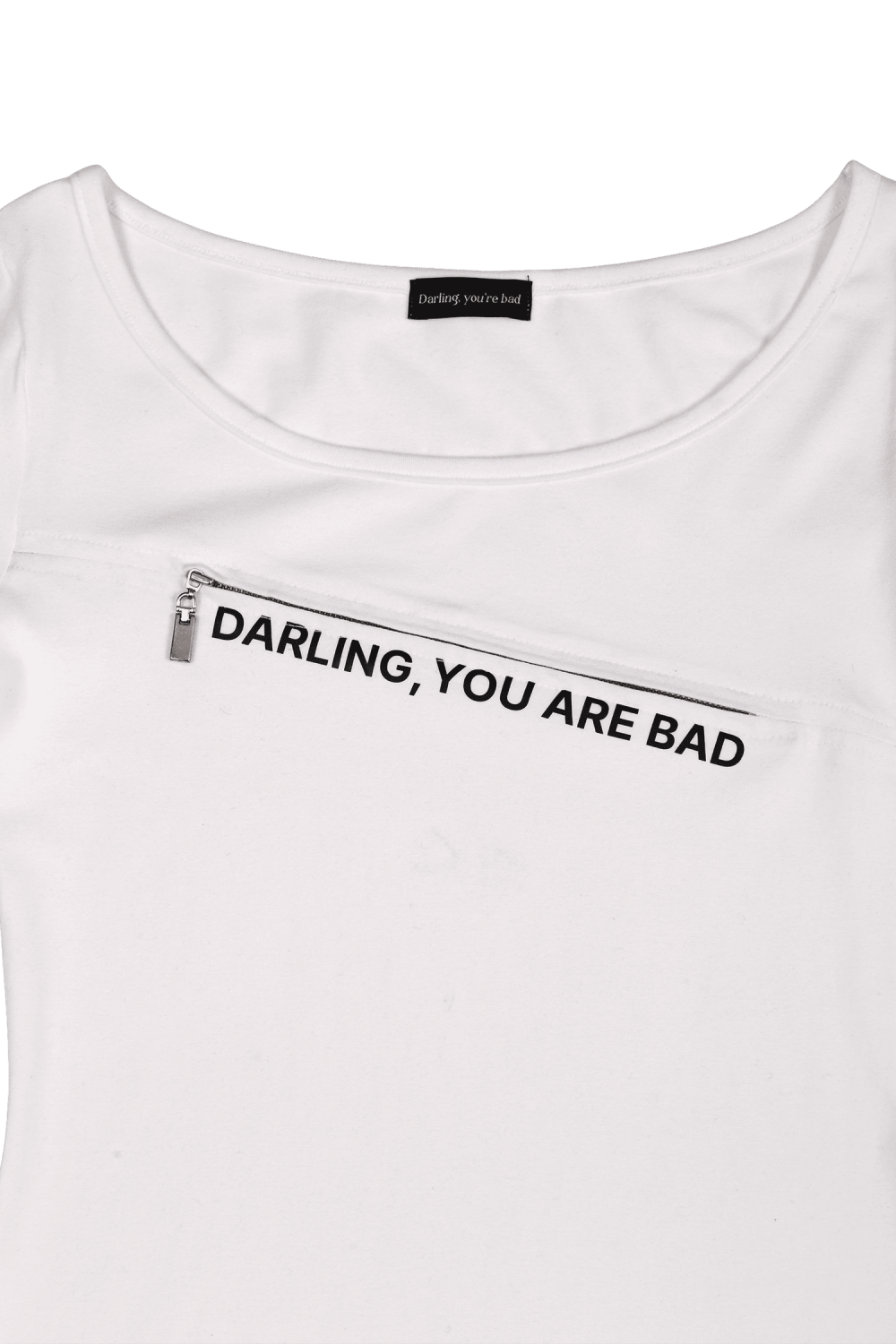 アンジップロゴTシャツ #ホワイト | Darling You Are Bad | HANA(ハナ) #8