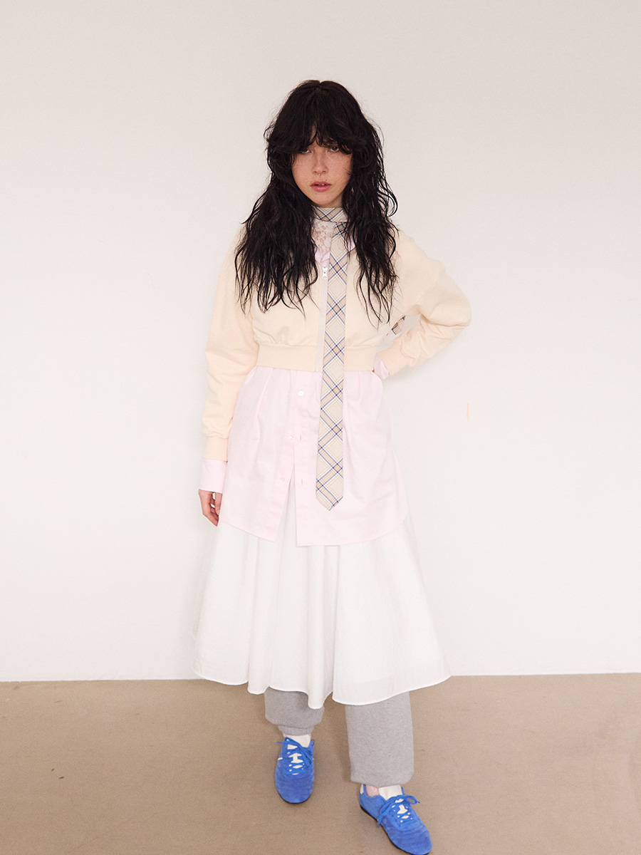 Goodboy クロップドフーディ ジップアップ_クリーム | XOXOGOODBOY | HANA(ハナ) #7