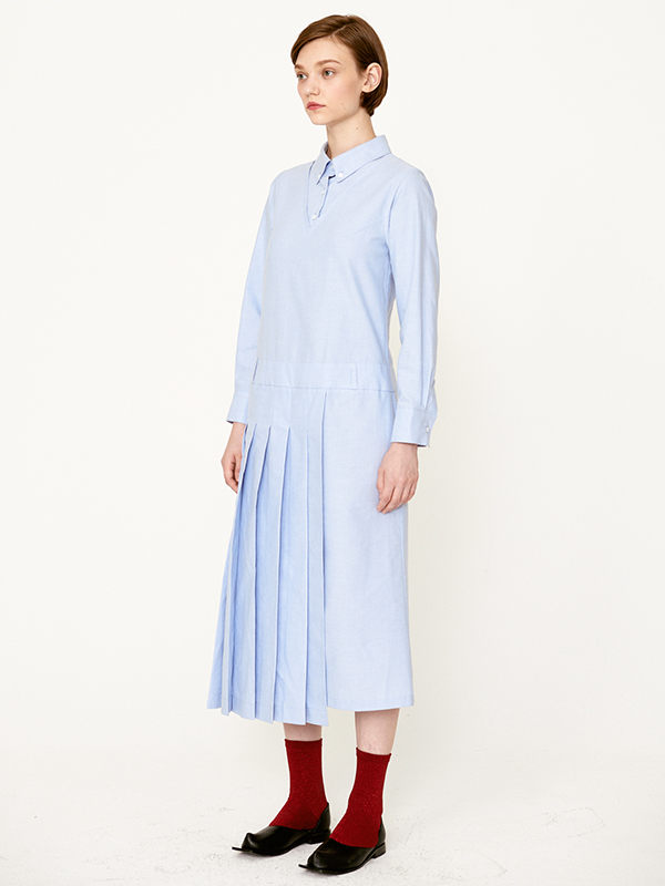 オックスフォードシャツドレス（ライトブルー） | PHILOCALY | HANA(ハナ) #2