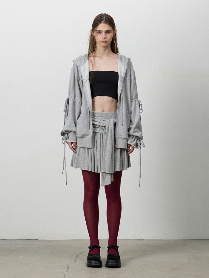 リボンノットミニスカート（M.グレー） | THREE TO EIGHTY | HANA(ハナ) #6