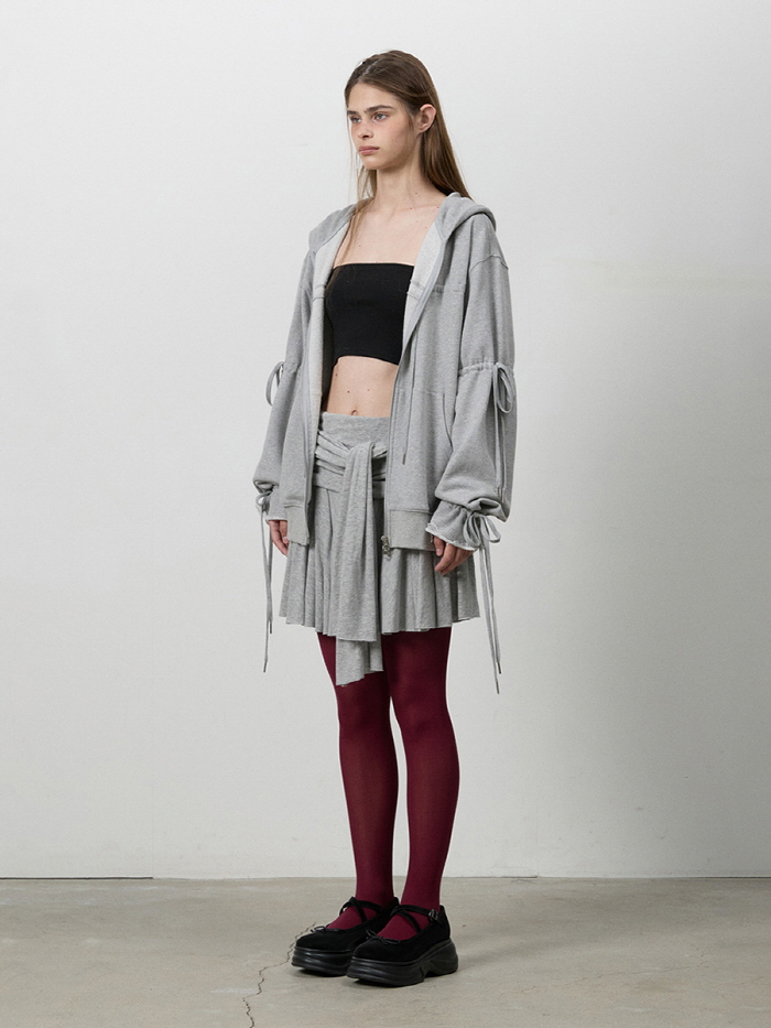 リボンノットミニスカート（M.グレー） | THREE TO EIGHTY | HANA(ハナ) #7