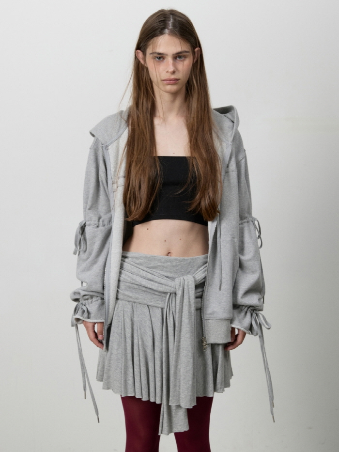 リボンノットミニスカート（M.グレー） | THREE TO EIGHTY | HANA(ハナ) #10