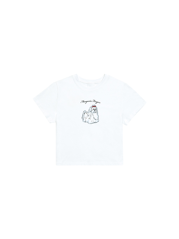 パピーTシャツ (ホワイト) | Margarin Fingers | HANA(ハナ) #7