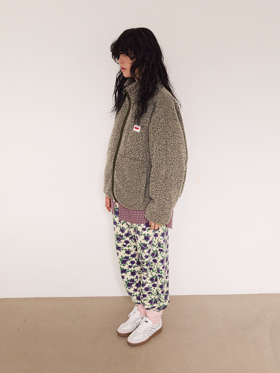 NEWシンボルフリースジップアップジャケット_ディープアイボリー | XOXOGOODBOY | HANA(ハナ) #4
