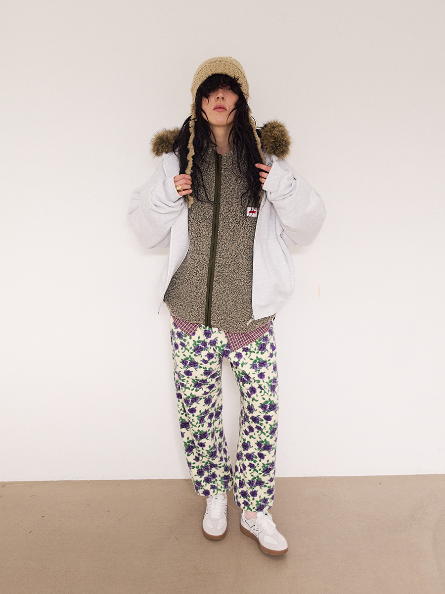 NEWシンボルフリースジップアップジャケット_ディープアイボリー | XOXOGOODBOY | HANA(ハナ) #9