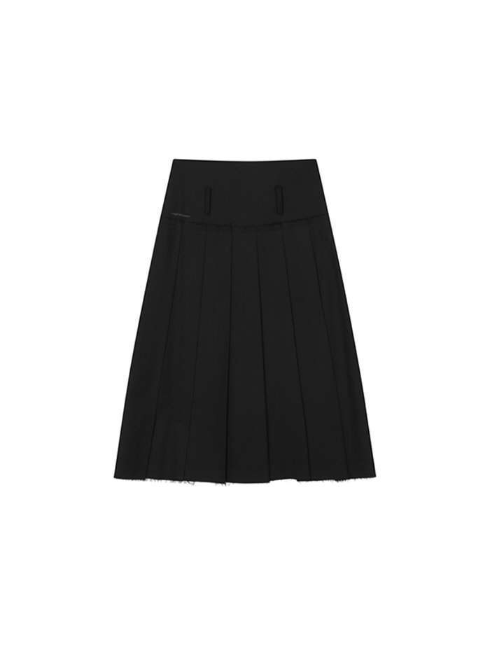 カットヘムベルトプリーツスカート（ブラック） | THREE TO EIGHTY | HANA(ハナ) #2