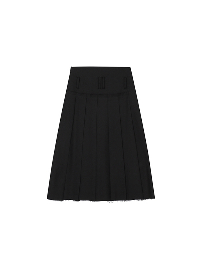 カットヘムベルトプリーツスカート（ブラック） | THREE TO EIGHTY | HANA(ハナ) #3