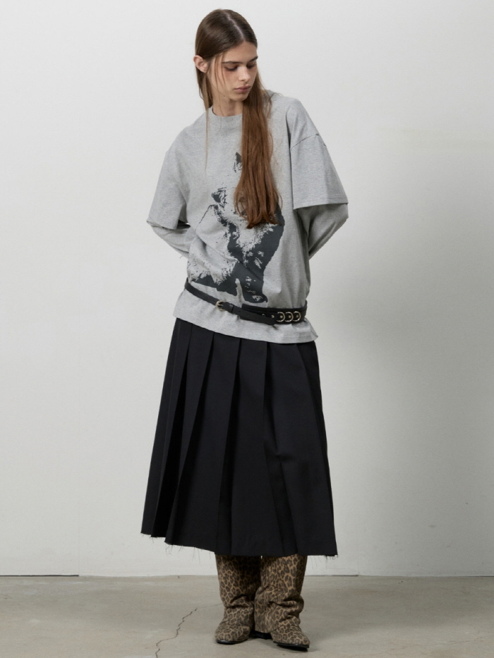 カットヘムベルトプリーツスカート（ブラック） | THREE TO EIGHTY | HANA(ハナ) #10