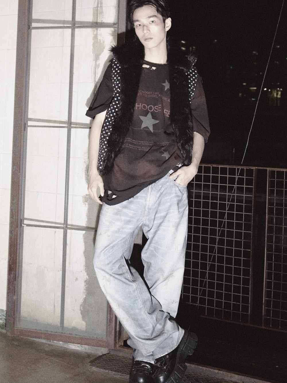 ヘイズ リバーシブルドットファーベスト_[ブラック] | LECYTO | HANA(ハナ) #8