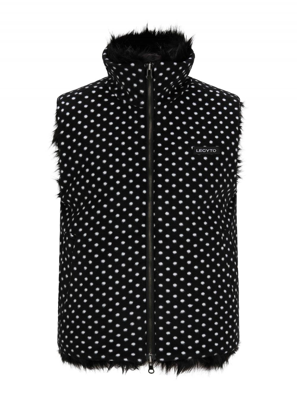ヘイズ リバーシブルドットファーベスト_[ブラック] | LECYTO | HANA(ハナ) #2