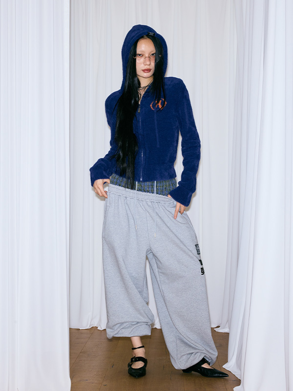 TMH レイヤードスウェットパンツ_グレー | THE MYSTERIOUS HOTEL | HANA(ハナ) #3