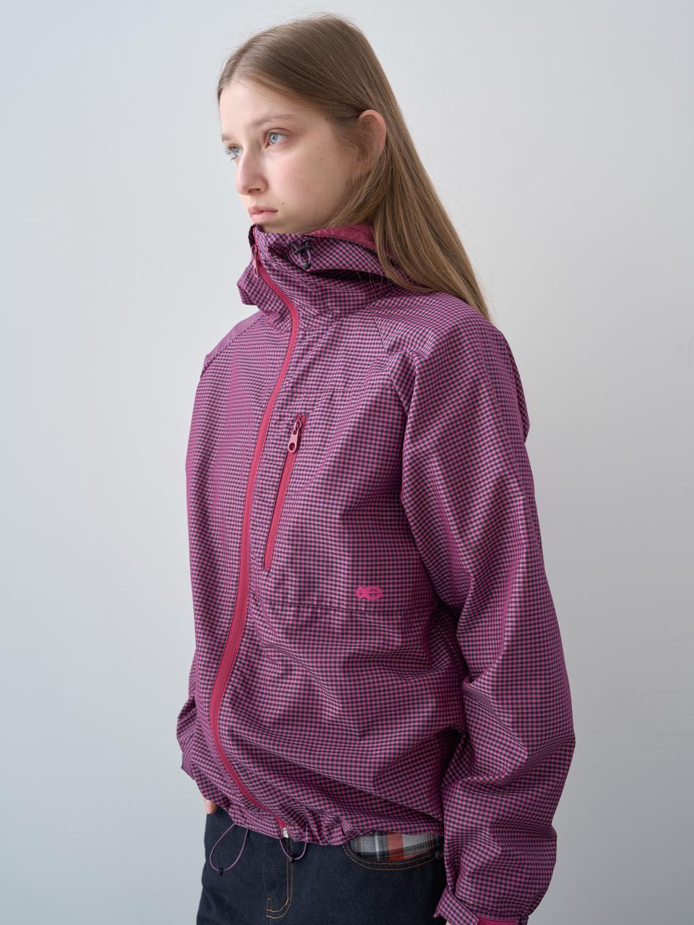 ギンガムチェックトラックトップジャンパー（ピンク） | ENZO BLUES | HANA(ハナ) #12