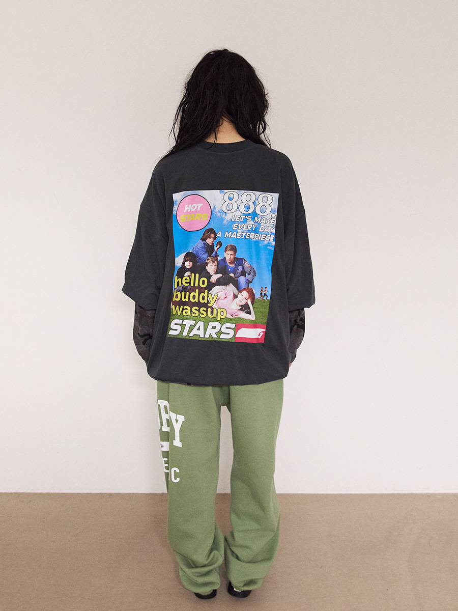 シャーリングフレンズグラフィックTシャツ_チャコール | XOXOGOODBOY | HANA(ハナ) #5