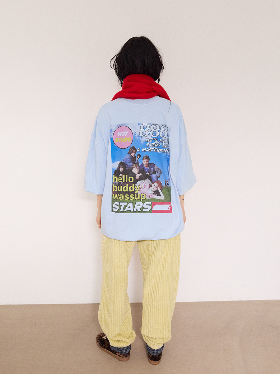 シャーリングフレンズグラフィックTシャツ_スカイブルー | XOXOGOODBOY | HANA(ハナ) #5