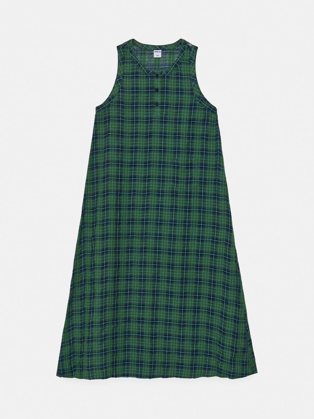 コットンタータンチェックロングドレス（グリーン） | ENZO BLUES | HANA(ハナ) #11