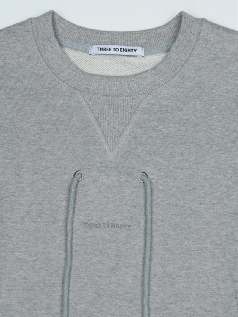リボンオーバーフィット スウェットシャツ (M.グレー) | THREE TO EIGHTY | HANA(ハナ) #4