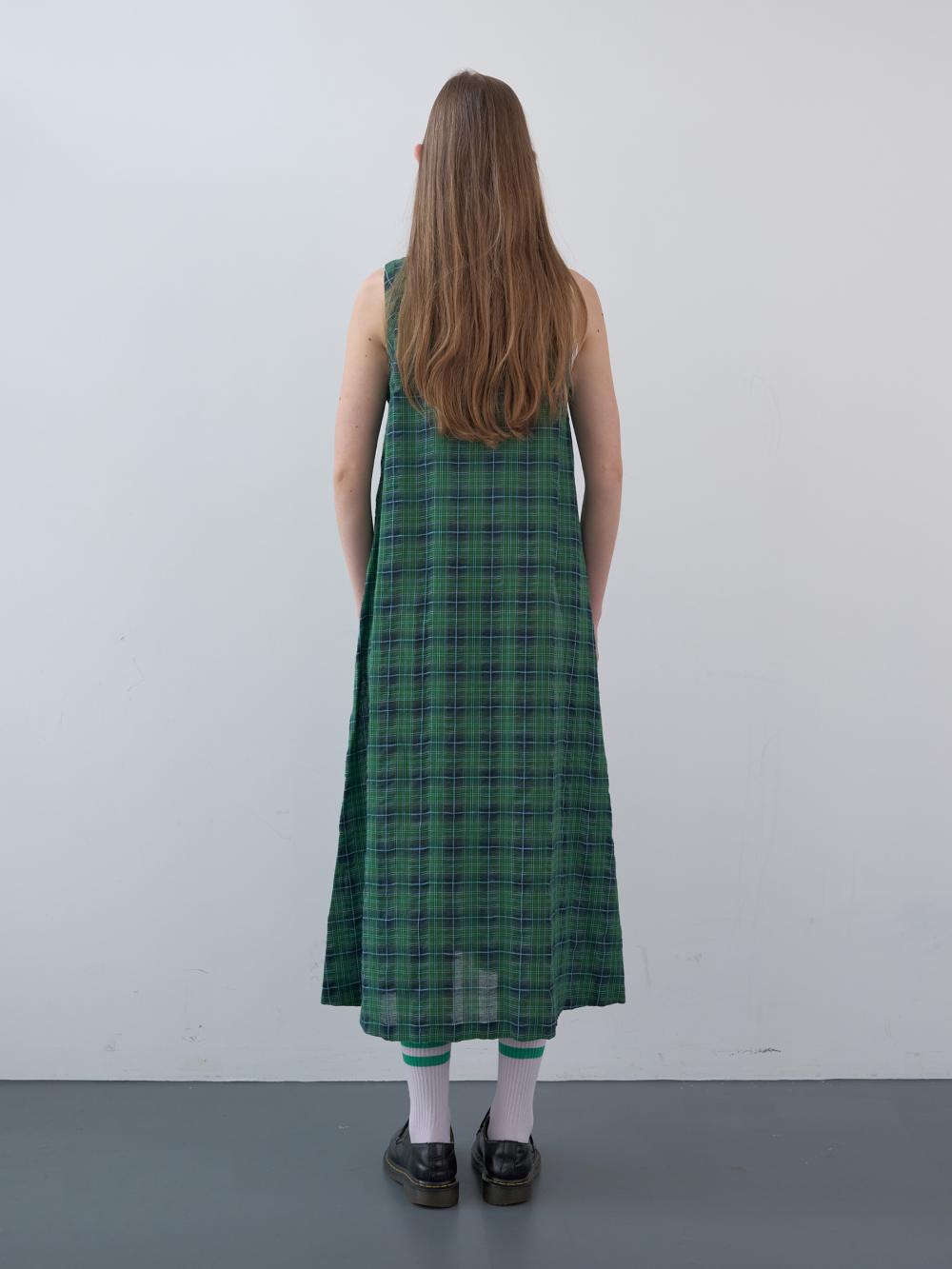 コットンタータンチェックロングドレス（グリーン） | ENZO BLUES | HANA(ハナ) #3