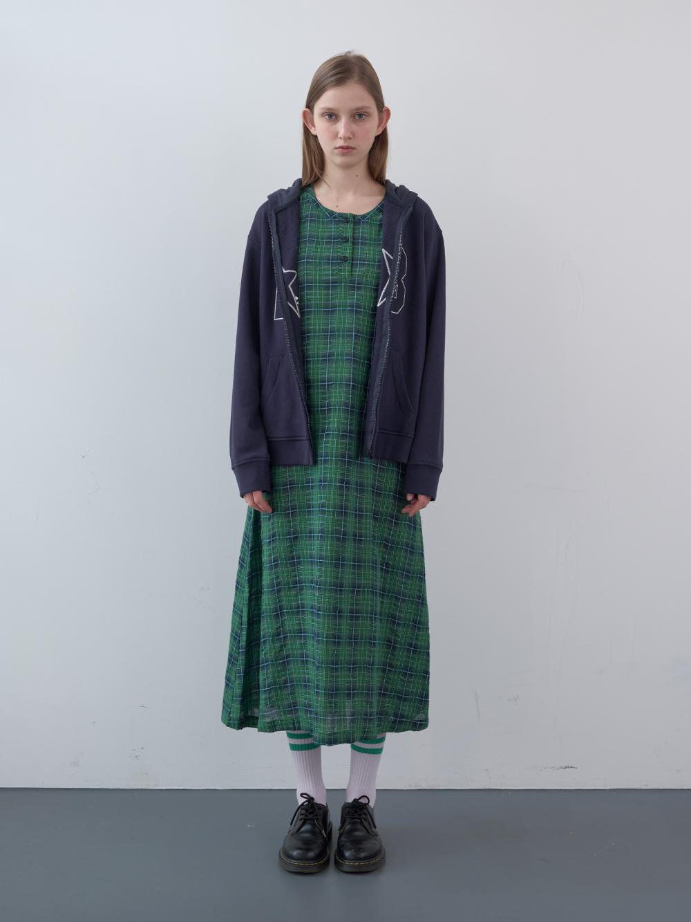 コットンタータンチェックロングドレス（グリーン） | ENZO BLUES | HANA(ハナ) #5