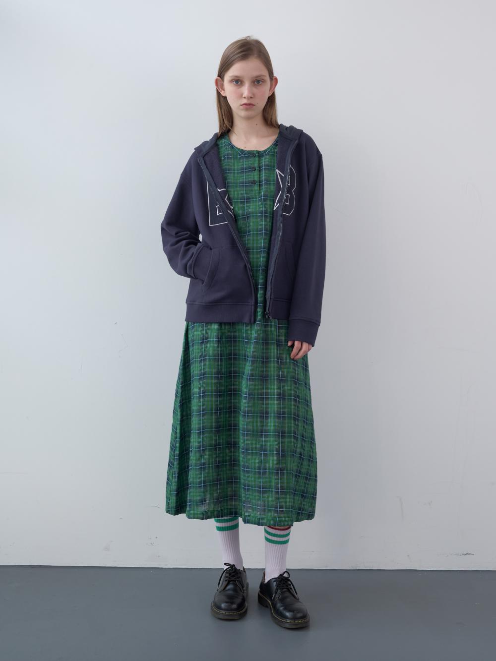 コットンタータンチェックロングドレス（グリーン） | ENZO BLUES | HANA(ハナ) #8