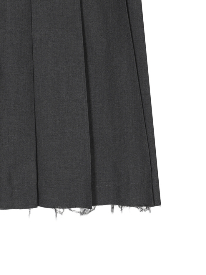 カットヘムベルトプリーツスカート（チャコール） | THREE TO EIGHTY | HANA(ハナ) #6