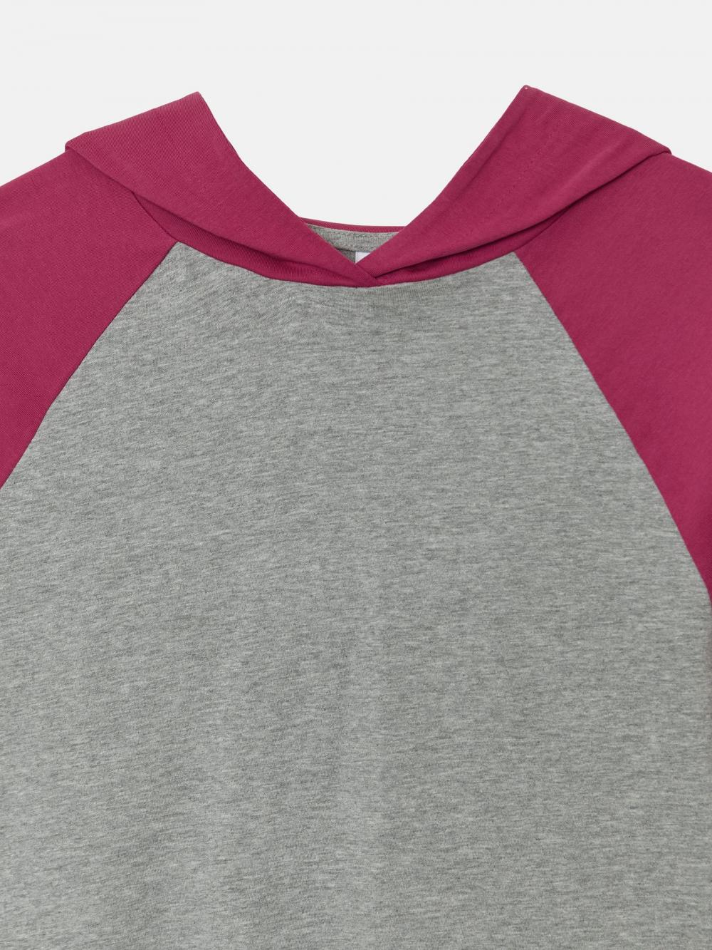 七分袖フード付きシャツ（グレー） | ENZO BLUES | HANA(ハナ) #14