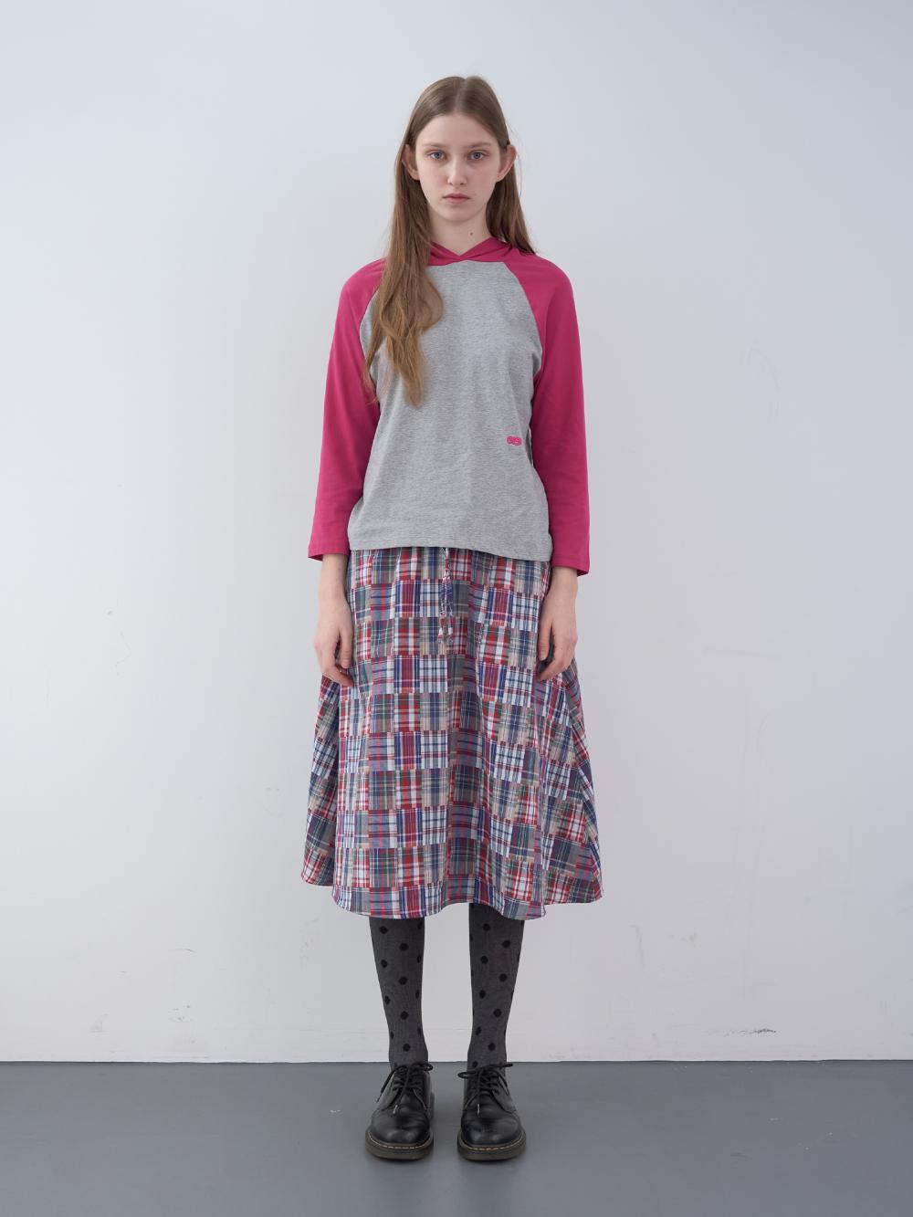 七分袖フード付きシャツ（グレー） | ENZO BLUES | HANA(ハナ) #3