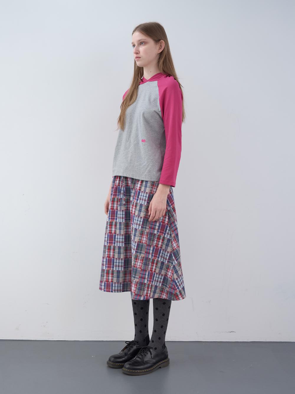 七分袖フード付きシャツ（グレー） | ENZO BLUES | HANA(ハナ) #4