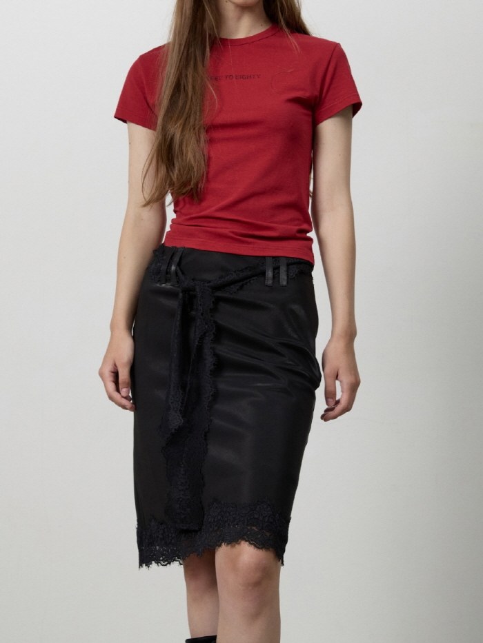 レースミディスカート（ブラック） | THREE TO EIGHTY | HANA(ハナ) #12