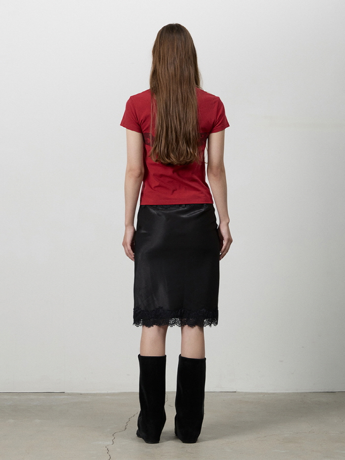 レースミディスカート（ブラック） | THREE TO EIGHTY | HANA(ハナ) #9