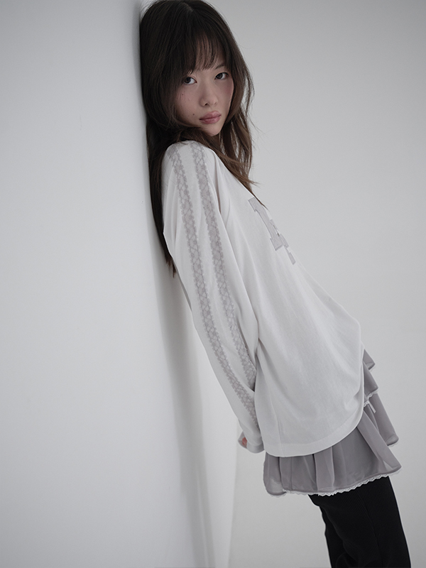 ロゴパッチワークTシャツ（ホワイト） | Margarin Fingers | HANA(ハナ) #3