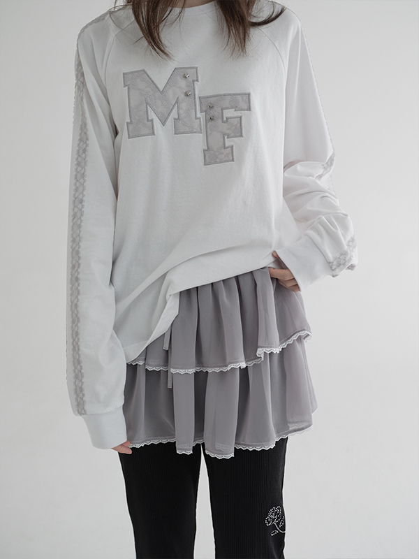 ロゴパッチワークTシャツ（ホワイト） | Margarin Fingers | HANA(ハナ) #4