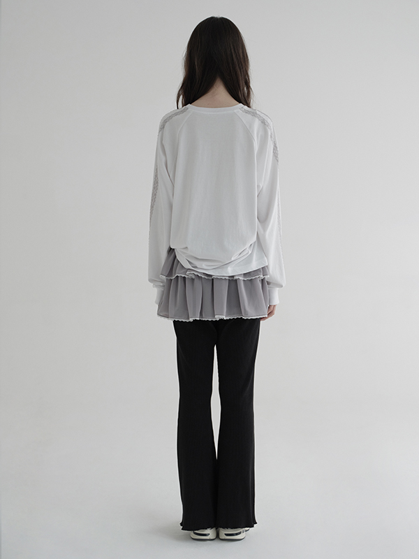 ロゴパッチワークTシャツ（ホワイト） | Margarin Fingers | HANA(ハナ) #8