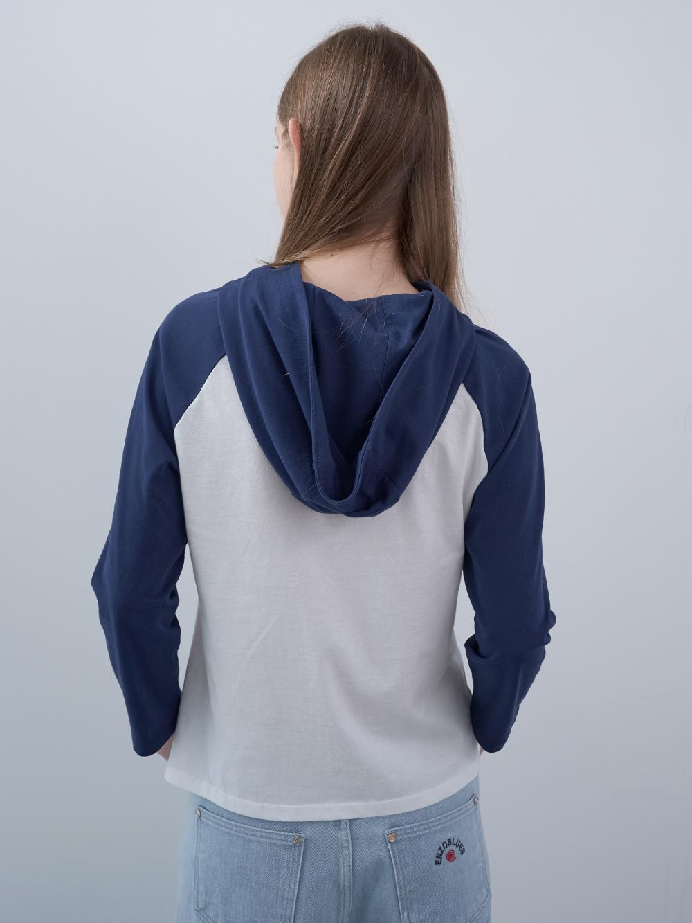 七分袖フード付きシャツ（ホワイト） | ENZO BLUES | HANA(ハナ) #2