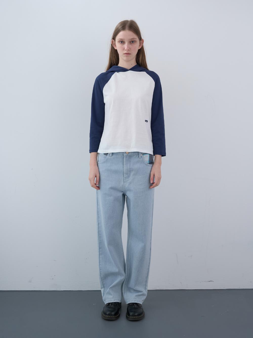 七分袖フード付きシャツ（ホワイト） | ENZO BLUES | HANA(ハナ) #3