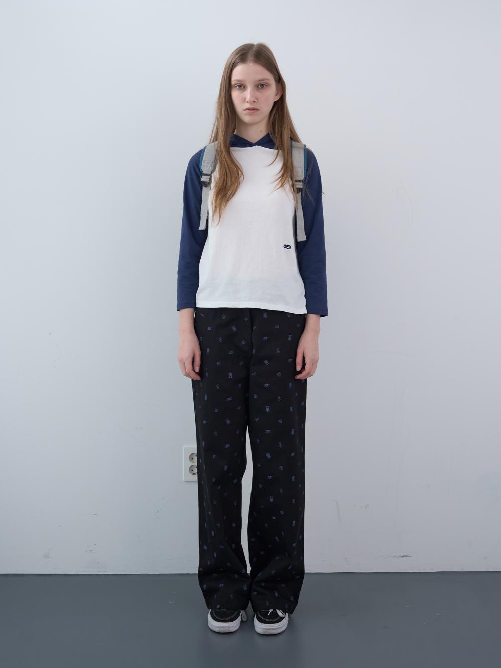 七分袖フード付きシャツ（ホワイト） | ENZO BLUES | HANA(ハナ) #11