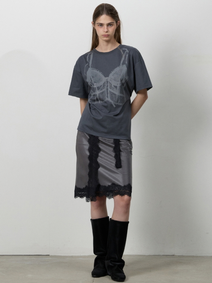 レースミディスカート（チャコール） | THREE TO EIGHTY | HANA(ハナ) #10