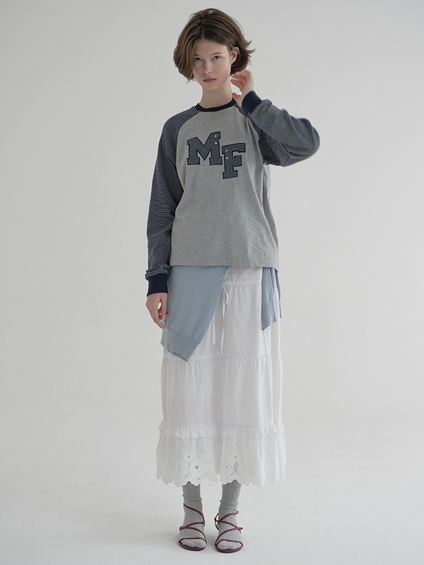 ロゴパッチワークTシャツ（グレー） | Margarin Fingers | HANA(ハナ) #3