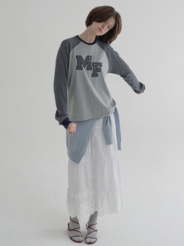 ロゴパッチワークTシャツ（グレー） | Margarin Fingers | HANA(ハナ) #7