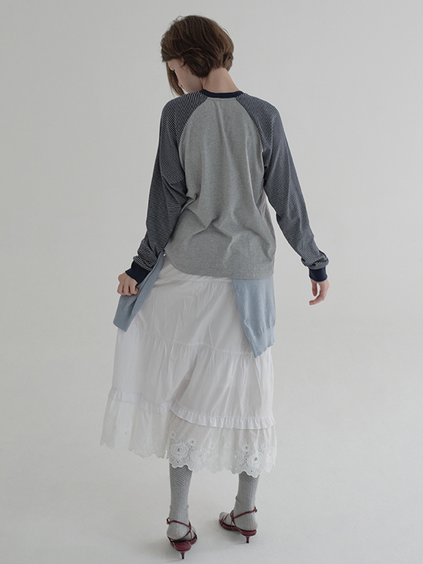 ロゴパッチワークTシャツ（グレー） | Margarin Fingers | HANA(ハナ) #8